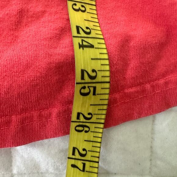 WALT DISNEY WORLD Womens Spirit Jersey XS Coral Pink Back Spell Out Long Sleeve - Picture 11 of 13